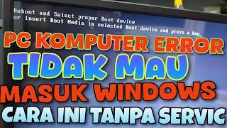 Cara mengatasi masalah Reboot and Select Proper Boot Device pada PC Windows Panduan BIOS versi lama