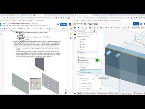 5 5 a Pattern Tool IED PLTW OnShape