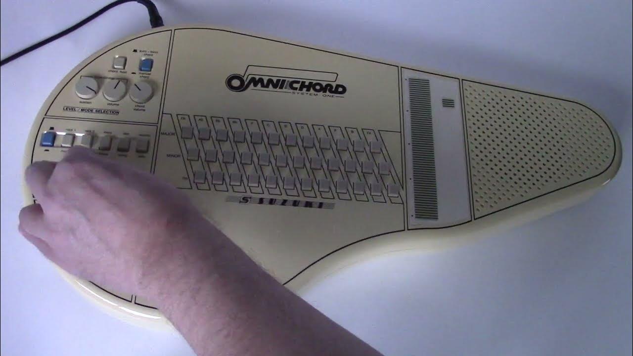 1984 Suzuki Omnichord OM36 System One Analog Synthesizer & Drum