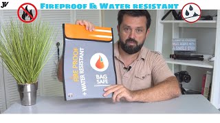 Protect your valuables in case of a Fire - Fireproof Safe Bag