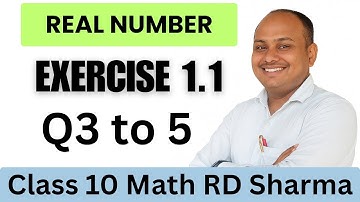 Class 10 maths | real numbers chapter 1 | RD solutions | RD Sharma class 10 ex. 1.1 solutions |