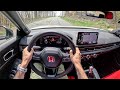 Honda fl5 civic type r  crashed fighter jet in the woods pov therapy drive