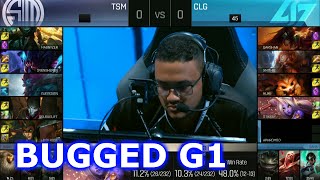 TSM vs CLG - BUGGED Game 1 (Aurelion Sol Bug) | Semi Finals S6 NA LCS Summer 2016 PlayOffs