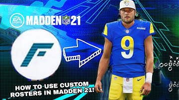 HOW TO USE CUSTOM ROSTERS IN MADDEN 21 FRANCHISE MODE!