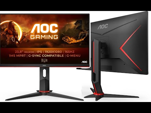 AOC 24G2SP обзор (недообзор), настройка частоты.