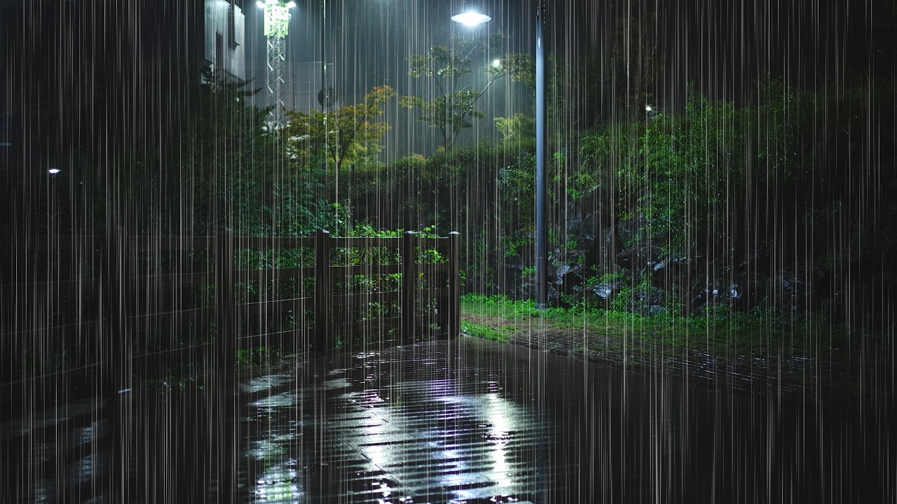 Уютный звук дождя для глубокого сна│Расслабление│Белый шум│Успокаивающий│Учеба