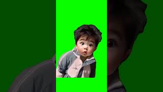 Baby Face Looking Around Meme Green Screen