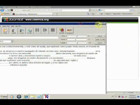 Login portal administrativo CSEM