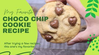 Eggless Chocolate Chip Cookies | Butterscotch Caramel and Milk Chocolate