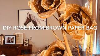 DIY Roses from paper bag