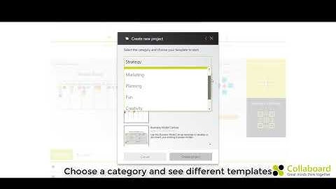 Working with templates in Collaboard