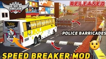 how to add SPEED BREAKER AND POLICE BARRICADES in bus simulator Indonesia | BUSSID V3.6.1 |#viral