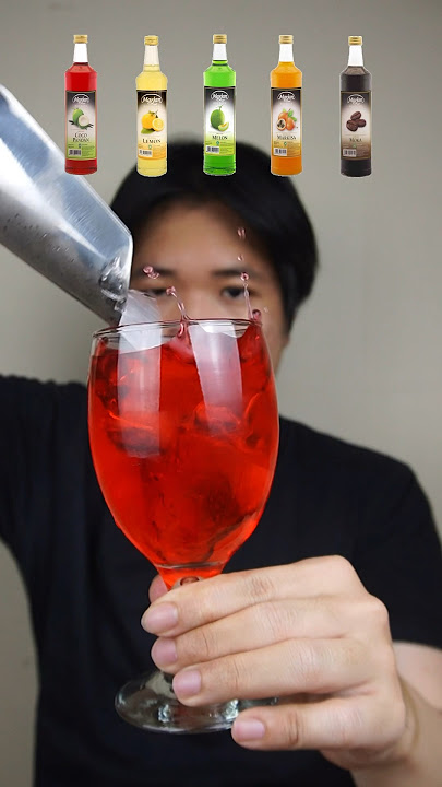 MINUM BERBAGAI VARIAN SIRUP MARJAN #asmr #mukbang