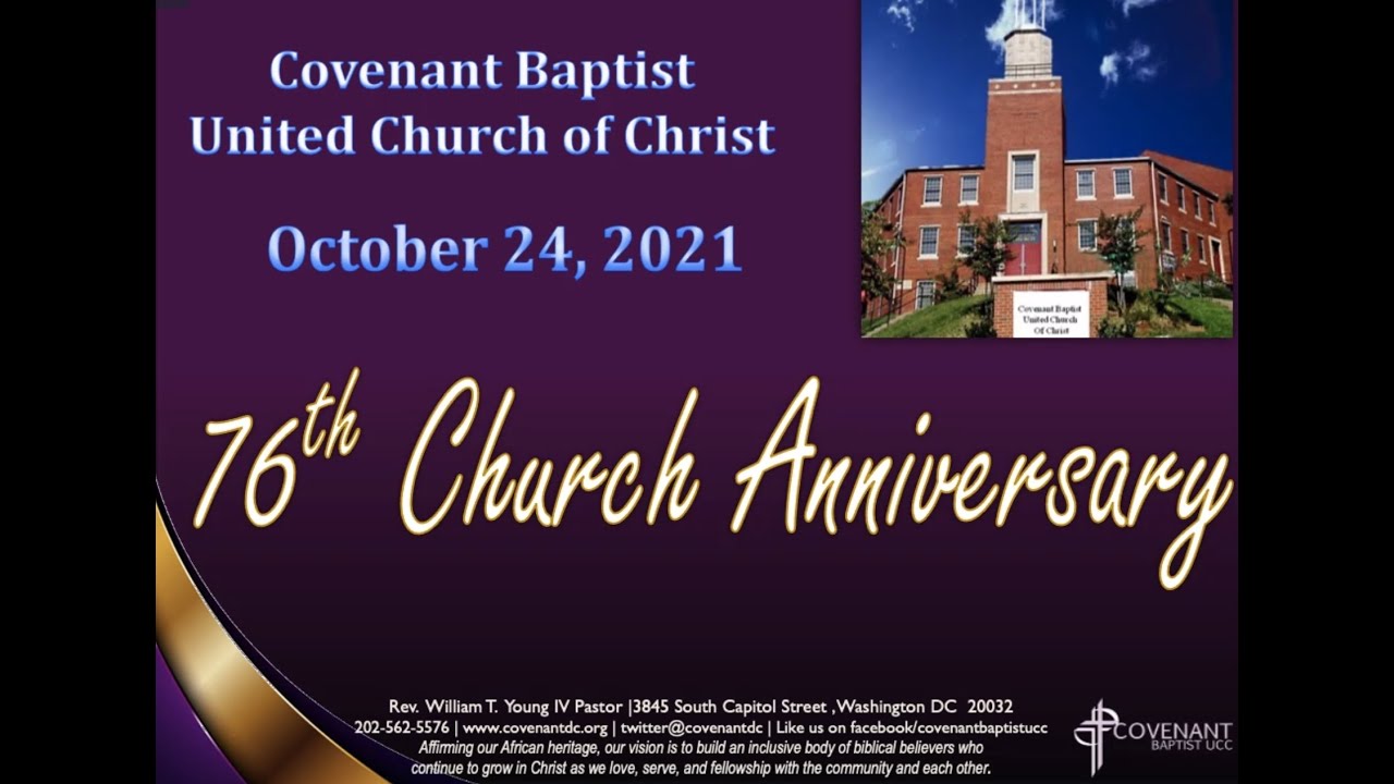 Covenant Baptist UCC 76th Church Anniversary YouTube