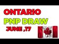 Ontario draw invites Express Entry candidates JUNE 17,2020.