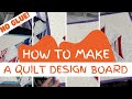 How to Make a Quilt Block Design Board - The New Easy Way (No glue gun or sewing required)