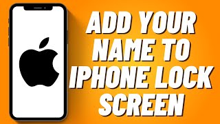 How to Add your Name to iPhone Lock Screen (2023) screenshot 5