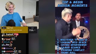xQc reacts to Lionel GOAT Messi 