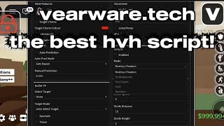 Vearware.tech🌟the best hvh script! *features op* (Roblox Da Hood)
