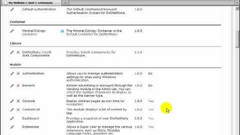 DotNetNuke Tutorial, Performance Series: Removing unnecessary modules from DotNetNuke - Video #136