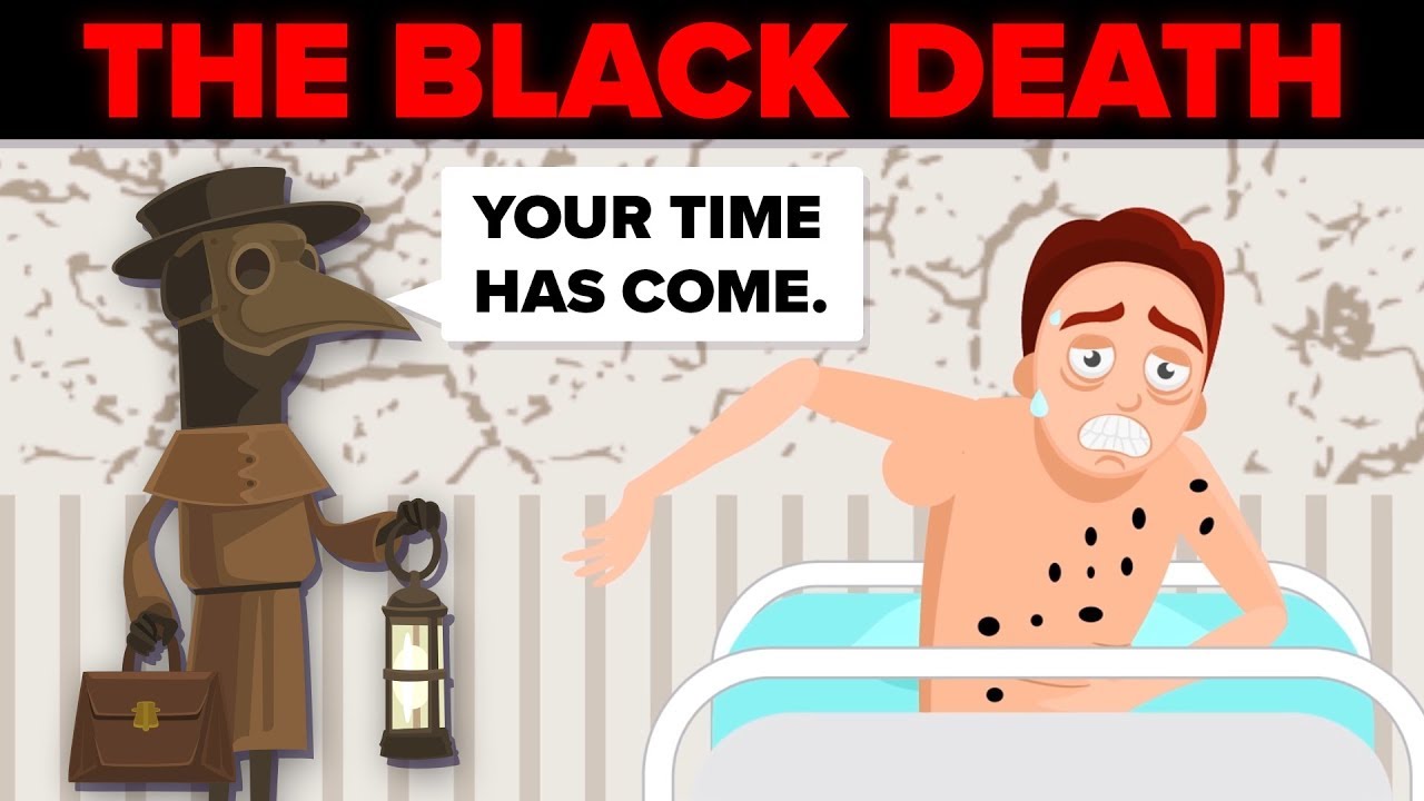 black death plague cartoon