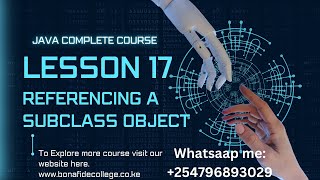 Java Complete Course: 17: Referencing a subclass object