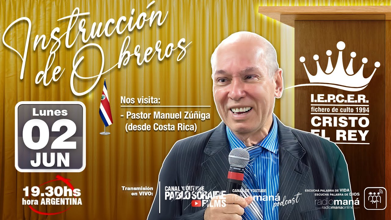 CULTO de OBREROS especial con la visita del pastor MANUEL ZÚÑIGA