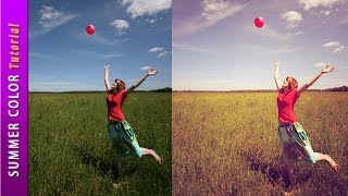 Summer Photoshop Color Effect - Photoshop Tutorial