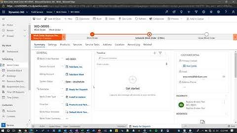 Dynamics 365 Field Service: Creating New Cases and Generating Work Orders
