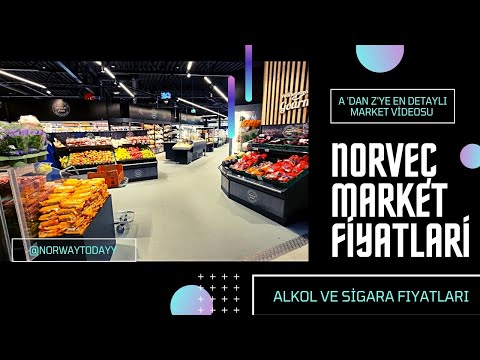 NORVEÇ MARKET VİDEOSU 2021-ALKOL ,SİGARA FİYATLAR-MEYVE SEBZE NE KADAR #norveç#norway#market#vlog