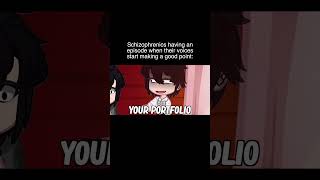 When The Voices In Your Head Start Making Sense | Gacha Life #Shorts