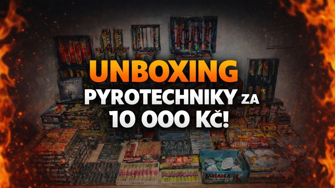 UNBOXING PYROTECHNIKY ZA 10 000 KČ!