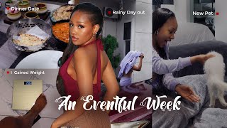 WHAT A WEEK! My Journey To Becoming A Cat Mom, Weight Gain Effort & Chaotic Day at FOOD SHARK #vlog