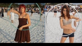 Siesta Beach Hoop Segway Girls || Winfest Hooping -