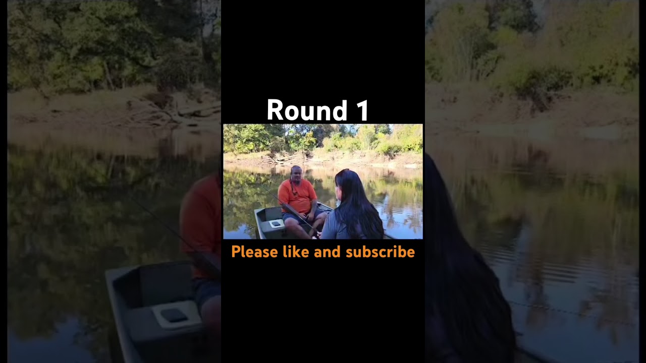 Husband and wife bait fishing its always a fun competition lol good times 