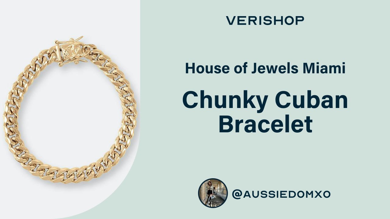 House of Jewels Miami Chunky Cuban Bracelet Review YouTube