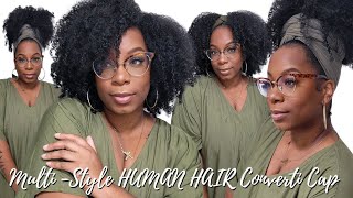 Daily Wig NO Lace NO Glue Human Hair Converti Cap Kinky Curly Half Wig MANY STYLES MyQualityHair