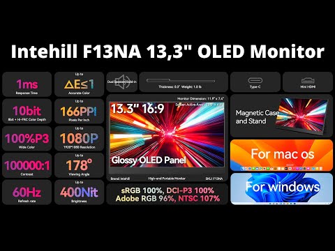 A great portable OLED monitor for ~135€ | Intehill F13NA