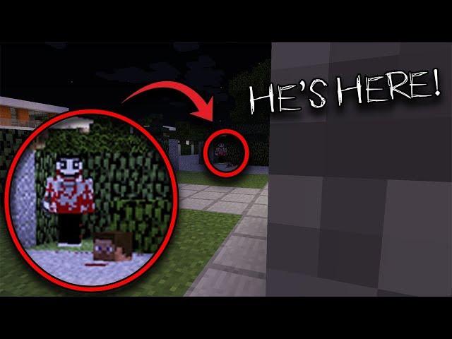 I'm being followed by Jeff the Killer on this Minecraft 