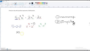 Product rule with positive exponents Multivariate