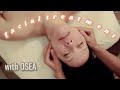 Deeply relaxing professional facial treatment with OSEA