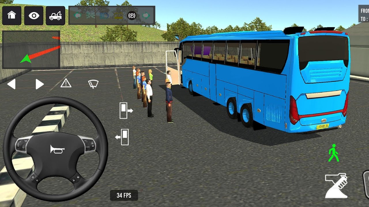 Euro Bus Driving Game Public Transportation 2024 - Indonesia Bus Simulator Android Gameplay #63