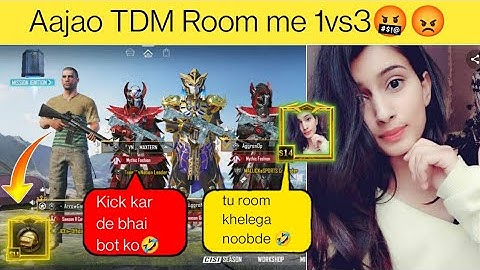Random 3 players call me Noob / challenge for 1vs 3 TDM room ( part 142)