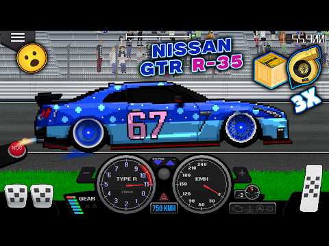 Extreme Build Nissan GTR R35 in Pixel Car Racer!