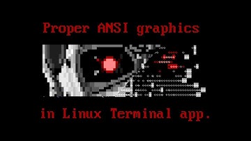 Proper ANSI graphics in Linux Terminal apps...