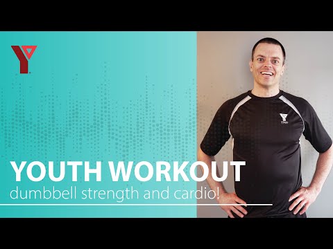 Youth Dumbbell Strength and Fun Body Weight Cardio!