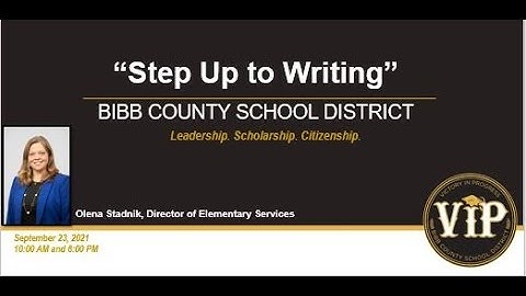 VISPU Step up to Writing