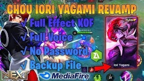 SCRIPT SKIN CHOU K.O.F FULL EFFECT VOICE + BACKUP FILE || SKIN INJECTOR ||FREE KOF