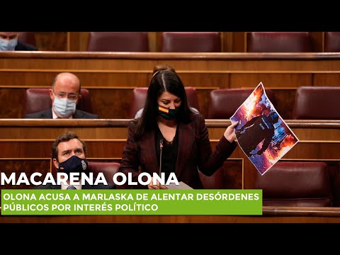 Olona acusa a Marlaska de alentar desórdenes públicos por interés político