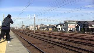 2019 12 15　JR・東海道線　清州駅　甲種・TX3000　HM付き～♪
